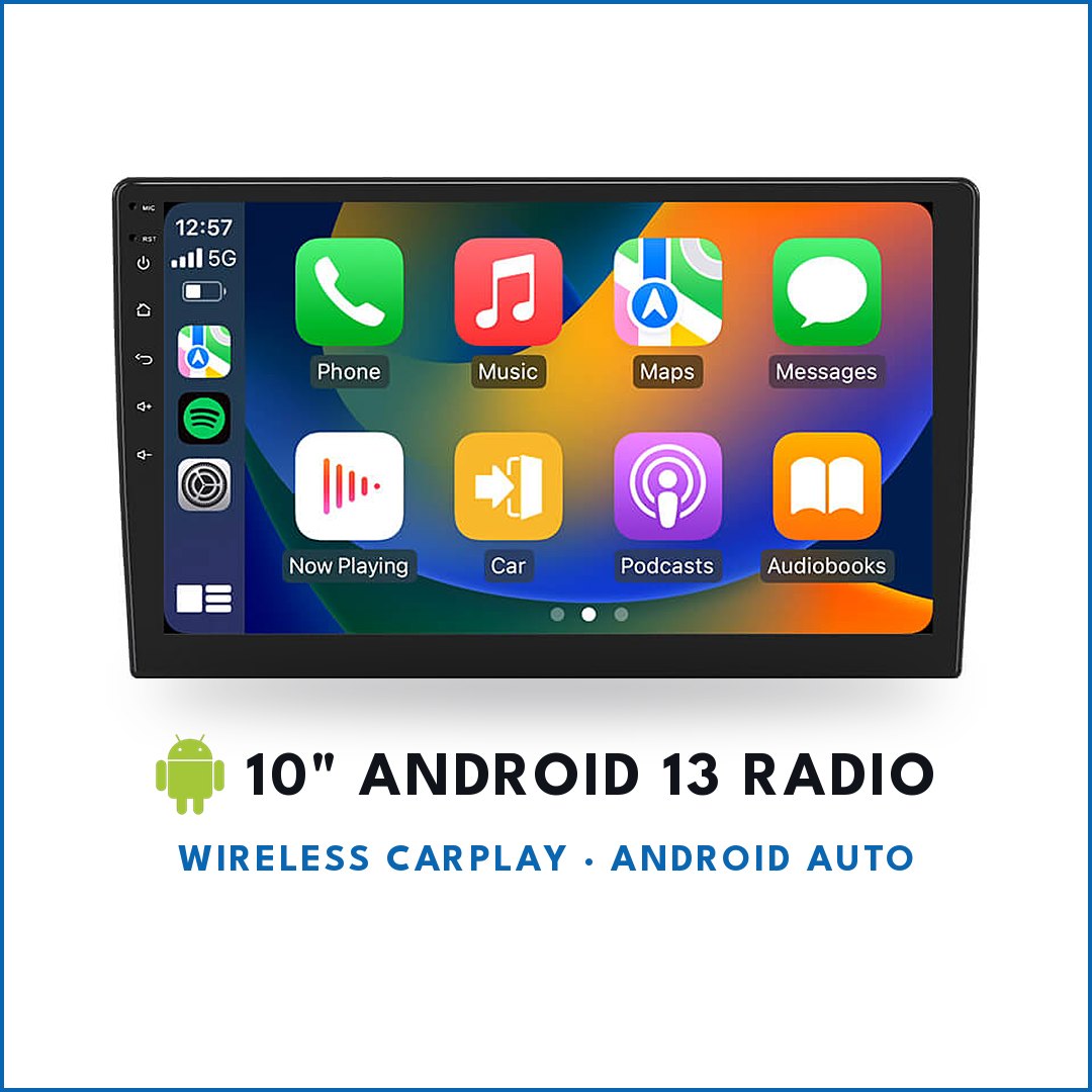 10" Android Radio, Wireless CarPlay & Android Auto