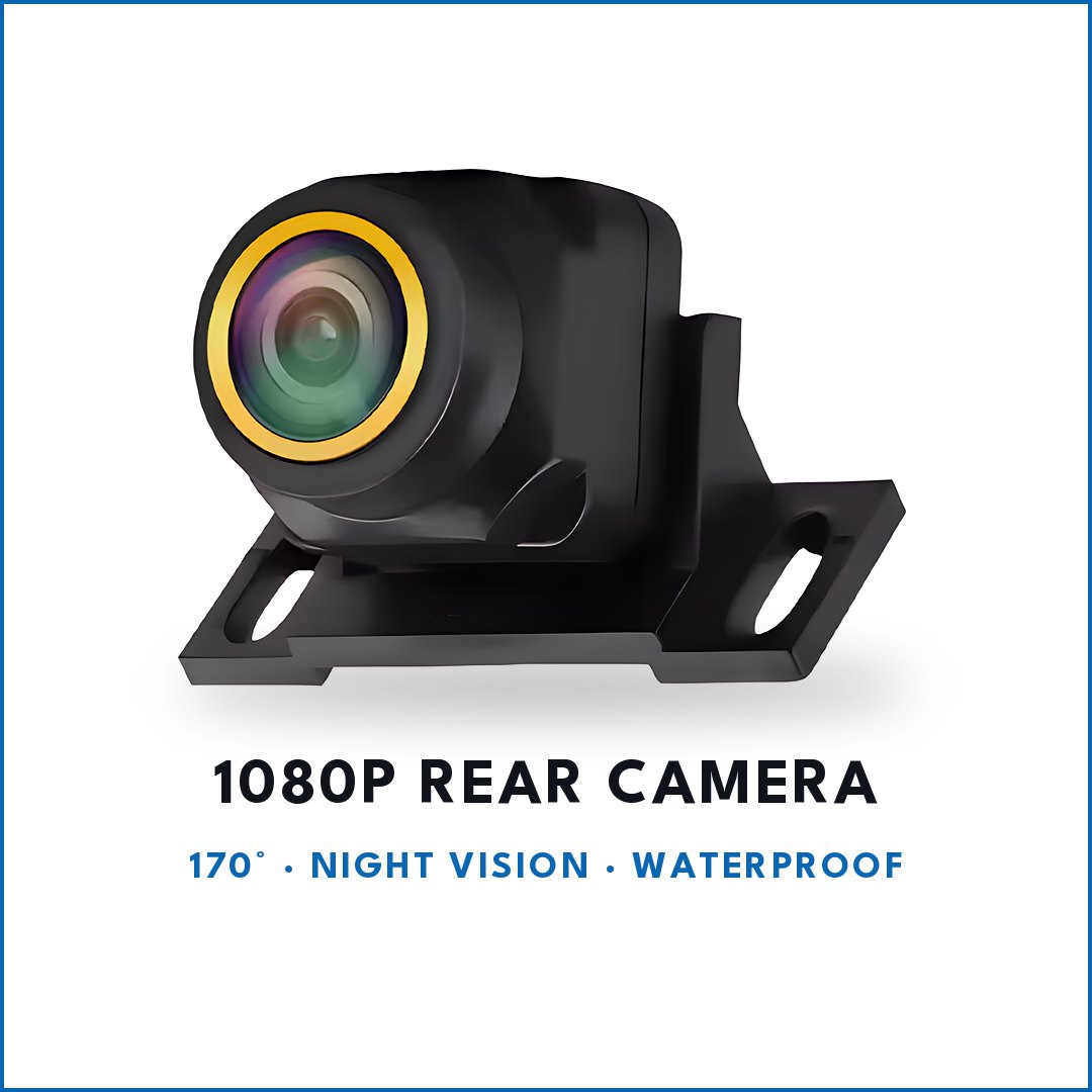 1080P Rear Camera, 170° Night Vision